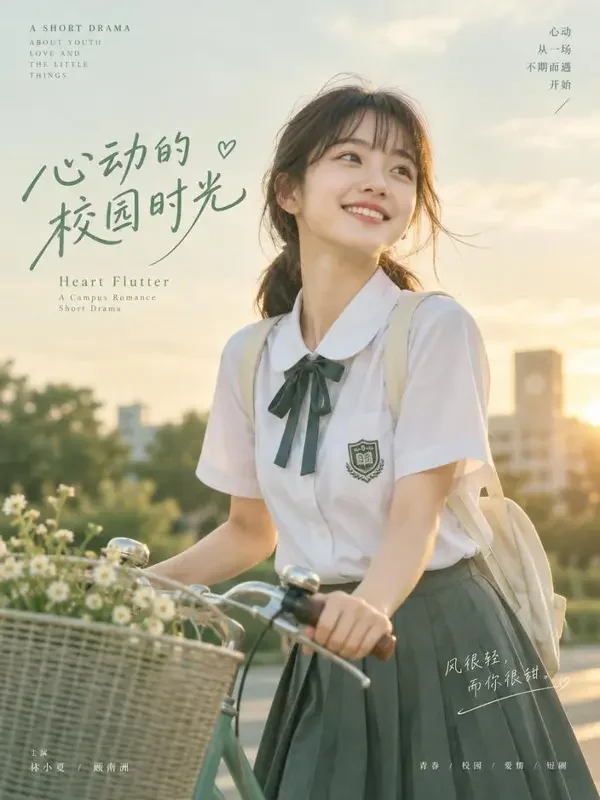 《甜度超标：奶糖女友请签收》短剧封面，甜宠题材