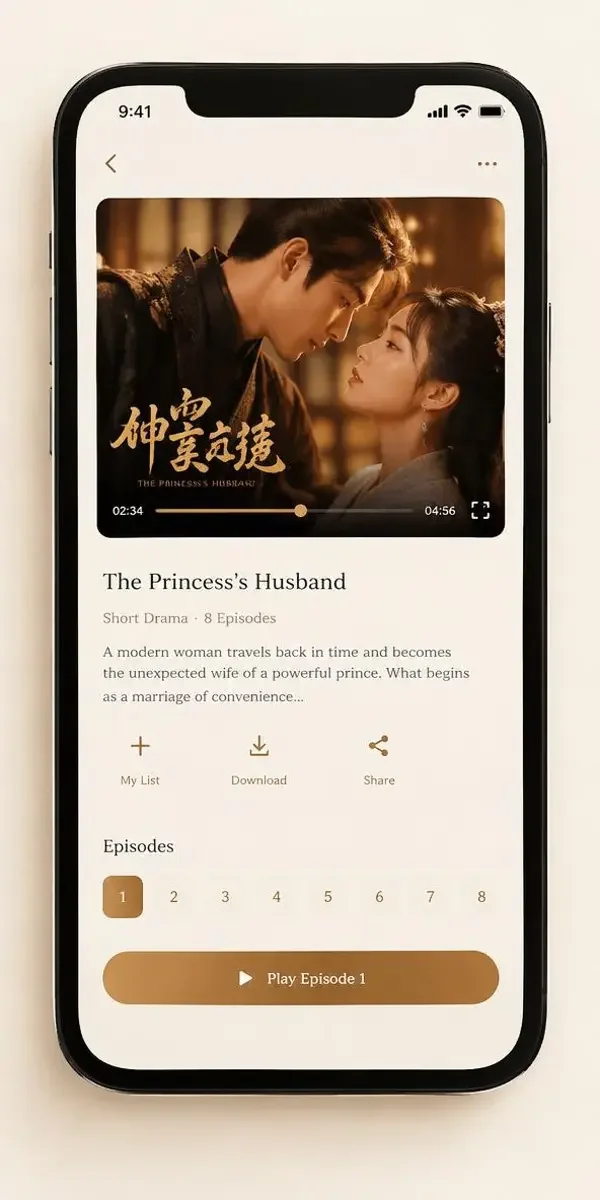糯米短剧APP沉浸式播放界面预览